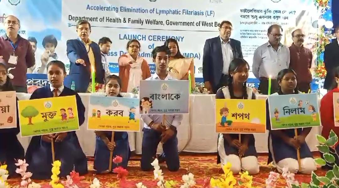 ফাইলেরিয়া মুক্ত সমাজ গড়তে আলিপুরদুয়ারে গন ওষুধ সেবন কর্মসূচির উদ্বোধন